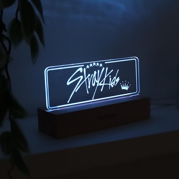 MEMELIGHT Stray Kid.s Night Light, Kpop Merchandise, Korean Idol Lamp for Stay, 7RGB Color, Dimmer, 8.3 x 4.2 x 1.7
