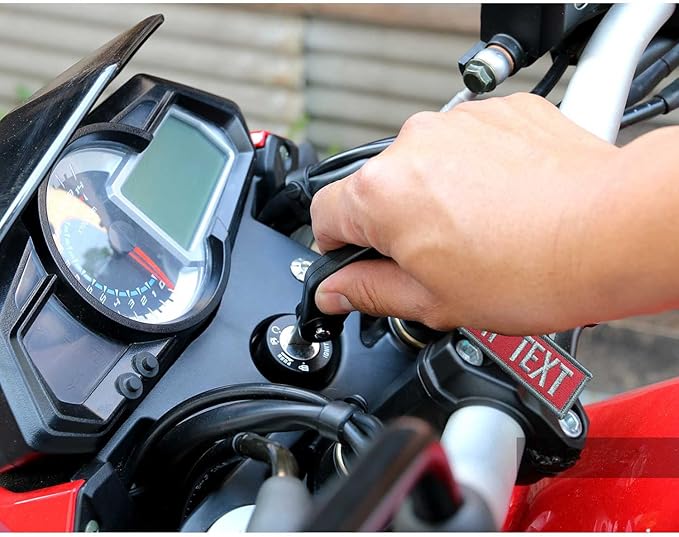 QJS PATCH Customzied Keychain,Personalized Key chain,Key Ring Accessories for Motorcycles,Scooters,Cars and Gifts