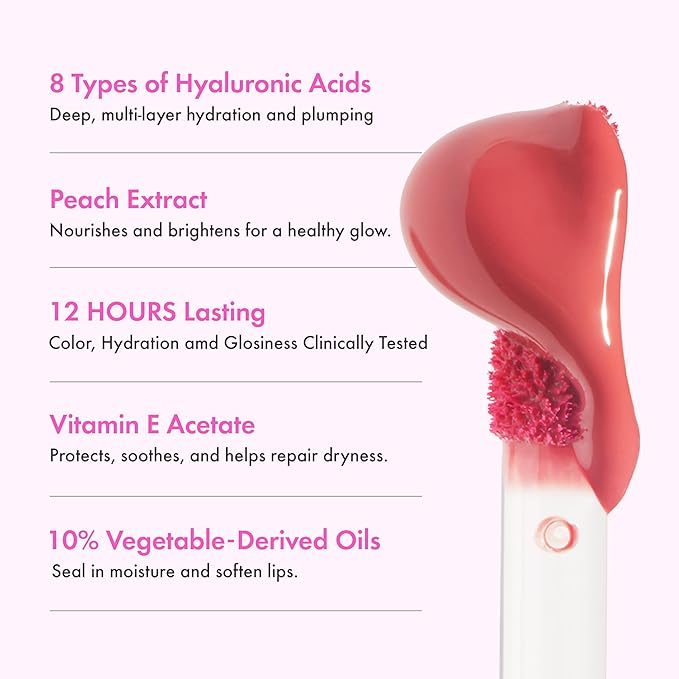Amuse Seoul Jel-Fit Tint (03 Nupink) | Korean Jelly Lip Tint, Long-Lasting Lip Stain, Hydrating & Glossy, Hyaluronic Acid for Smooth Moisturized Lips, High Pigmentation, Vegan