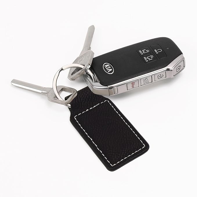 LaserGram Rectangle Keychain, Flag of South Korea, Personalized Engraving Included