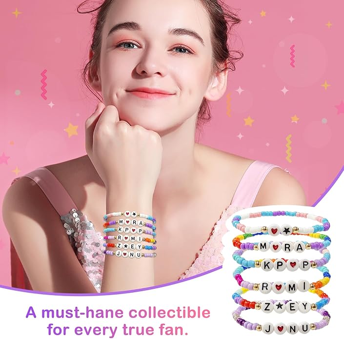 Annymall Korea-Pop Inspired Merch toys Bracelets Sets for Women, Korea-Pop Bracelet Friendship Jewelry, for Huntrix Merchandise for Rumi Mira Zoey Fans Christmas Gifts Cosplay Outfits Decor