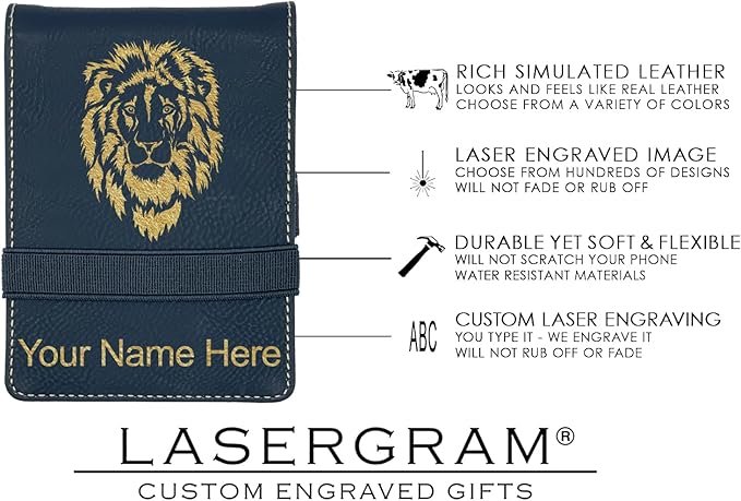 LaserGram Mini Padfolio with Notepad and Pen, CNA Certified Nurse Assistant, Personalized Engraving Included (Black with Gold)