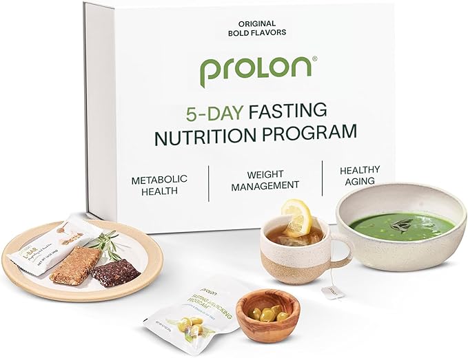Prolon 5 Day Fasting Kit | Fasting Program for Women & Men | Developed to Not Break Your Fast | Low Calorie Pre Made Meals & Snacks | Plant Based Ingredients for Diet Support | Original: Bold Flavors