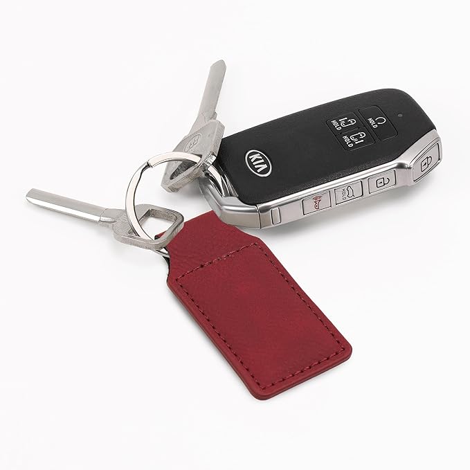 LaserGram Rectangle Keychain, Flag of South Korea, Personalized Engraving Included