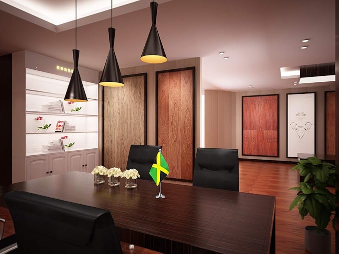 Jamaica Jamaican Table Flag,Desk Flags,Office Flag,International World Country Flags Banners,Festival Events Celebration,Office decoration,Desk,home decoration