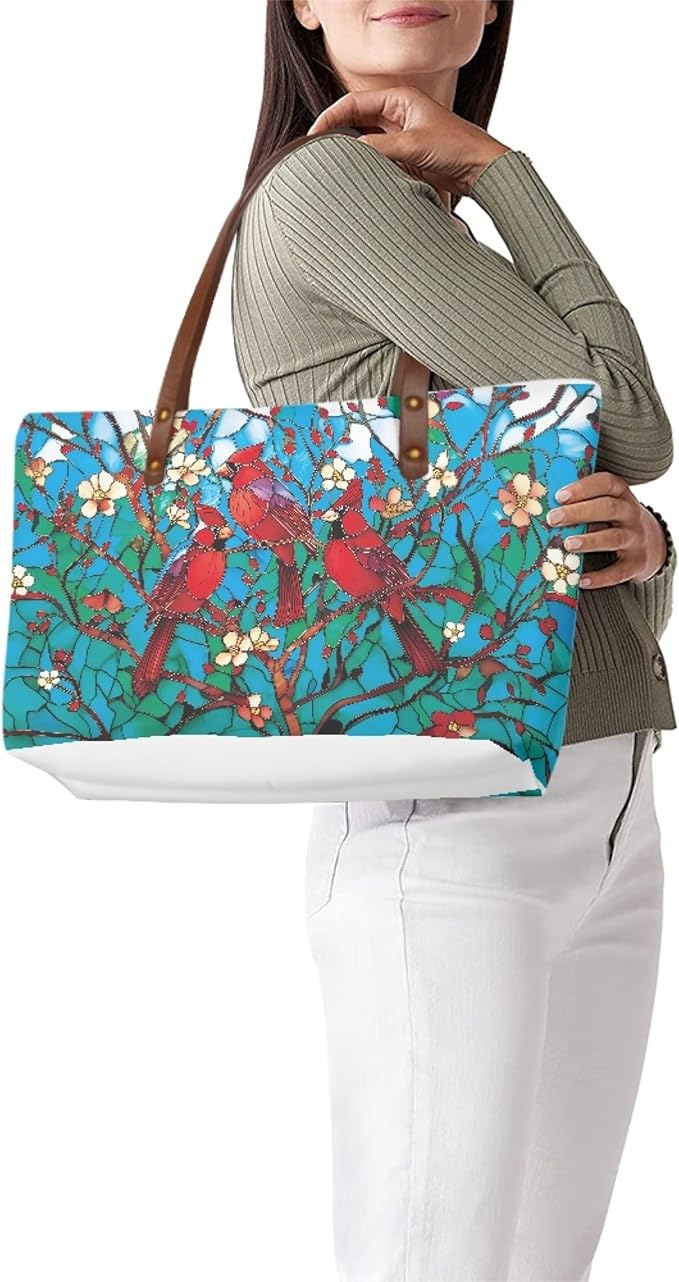 Womens Zip Up Tote Handbag Daisy Print Large Capacity Tote Purse Handbag Big Tote Bag Purse For Work Laptop