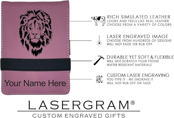 LaserGram Mini Padfolio with Notepad and Pen, CNA Certified Nurse Assistant, Personalized Engraving Included (Pink)