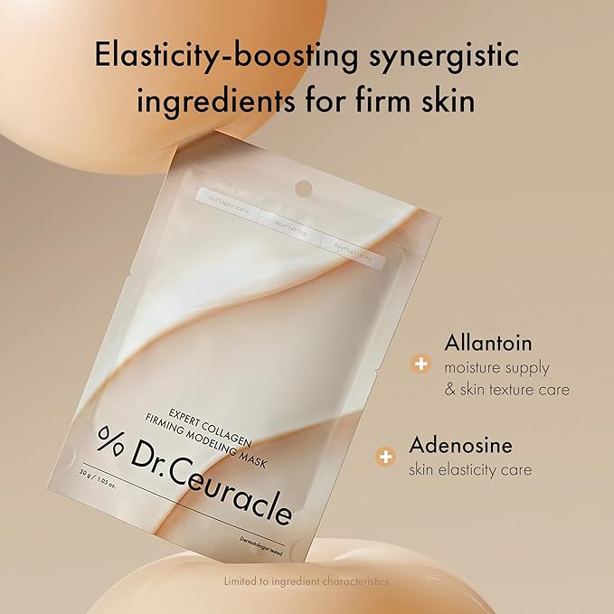 leegeehaam Dr.Ceuracle Expert Collagen Firming Modeling Mask - Jelly Face Mask for Glass Glow Skin, DIY Home Spa, Korean Skincare for Stocking Stuffers (30g / 1.05 oz.)