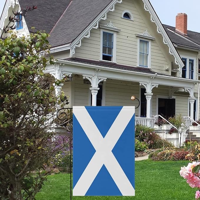 Scotland Flag Scottish Flag, Small Scottish Garden Flags for Yard Patio Porch Independence Day Patriotic Festival Outdoor Decorations