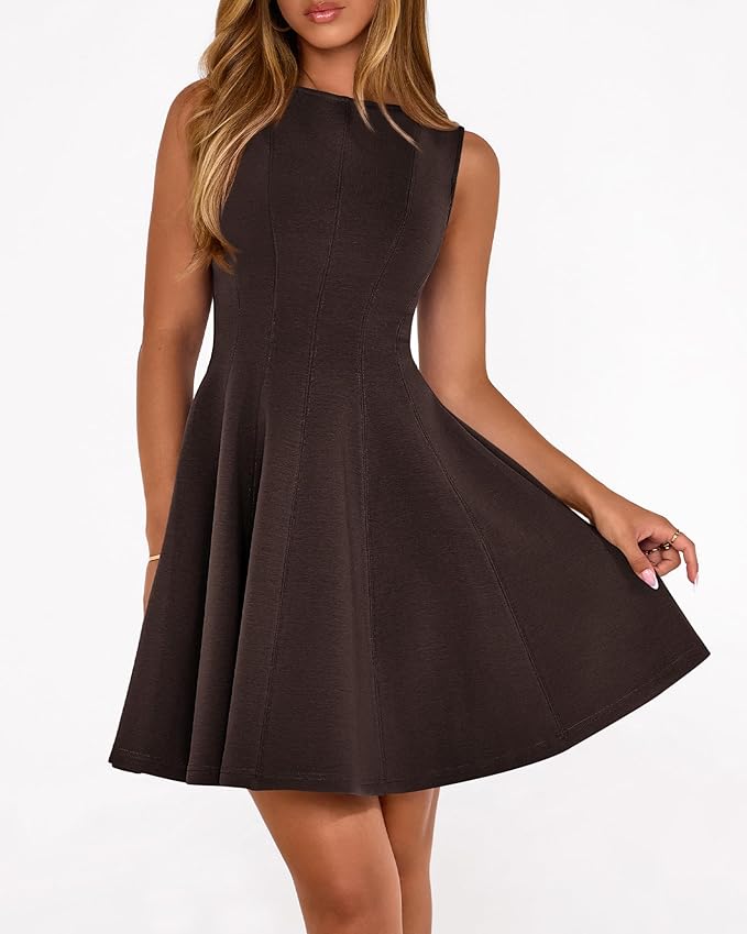 BTFBM Spring Dresses for Women 2026 Elegant Classy A Line Casual Graduation Business Work Party Cocktail Short Dress