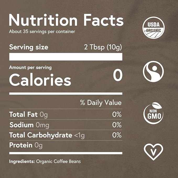 Fabula Coffee Dark Roast Whole Beans - Organic - Low Acid - Single Origin - Non GMO - Mold Free - 12 Ounces