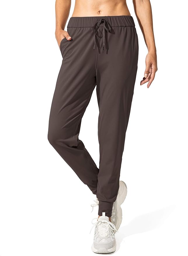 SANTINY Women's Joggers Pants Pockets Drawstring Running Sweatpants for Women Lounge Workout Jogging