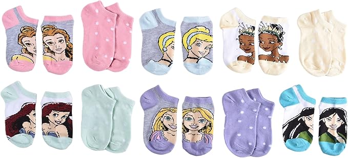 Disney Princess girls No Show Socks