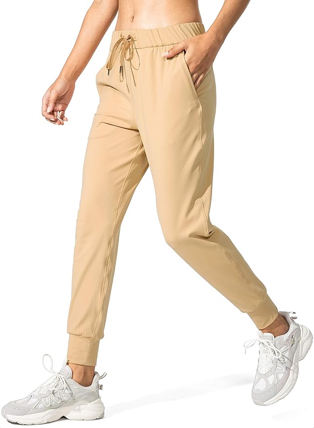 SANTINY Women's Joggers Pants Pockets Drawstring Running Sweatpants for Women Lounge Workout Jogging