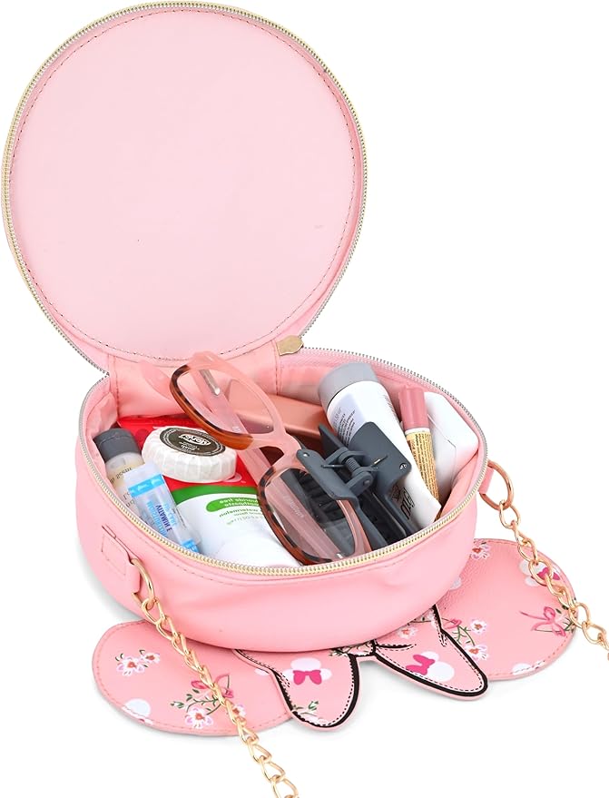 Disney Minnie Mouse Mini Purse Crossbody Handbag for Women | Leather Women's Shoulder Handbag | Minnie Mouse Accessories for Adults, Unisex