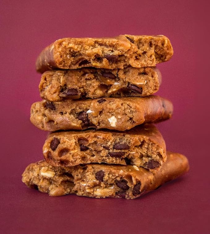 ALOHA Organic Plant Based Protein Bars - Oatmeal Chocolate Chip - 12 Count, 1.9oz Bars - Vegan Snacks, Low Sugar, Gluten-Free, Low Carb, Paleo, Non-GMO, Stevia-Free, No Sugar Alcohols