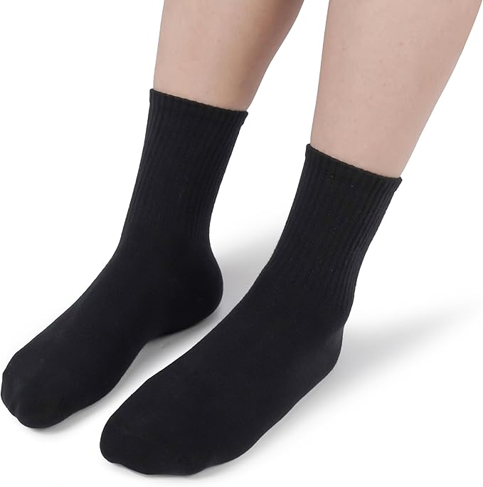 BomKinta Women Casual Calf Socks - Cute Cotton Crew Socks - Soft Above Ankle Sock 6 Pairs Size 5-10