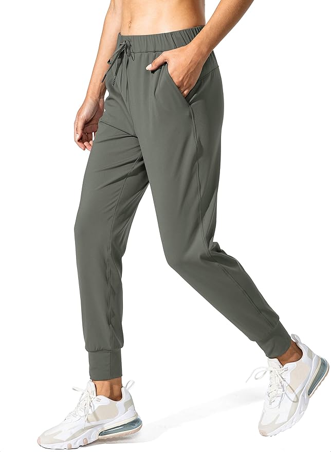 SANTINY Women's Joggers Pants Pockets Drawstring Running Sweatpants for Women Lounge Workout Jogging