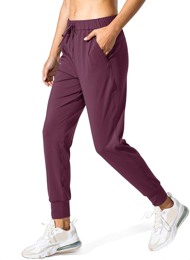 SANTINY Women's Joggers Pants Pockets Drawstring Running Sweatpants for Women Lounge Workout Jogging