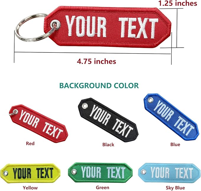 QJS PATCH Customzied Keychain,Personalized Key chain,Key Ring Accessories for Motorcycles,Scooters,Cars and Gifts