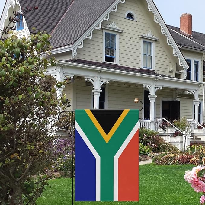 South Africa Flag South African Flag, Small South African Garden Flags for Yard Patio Porch Independence Day Patriotic Festival Outdoor Decorations