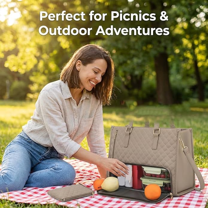3 in 1 tote bag for women,laptop bag with lunch compartment,work tote with lunch compartment