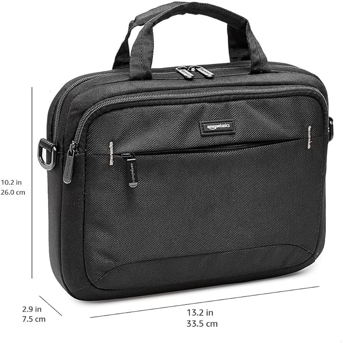 Amazon Basics Laptop Carrying Case Shoulder Strap, 10-pack, 11.6 inch, Black