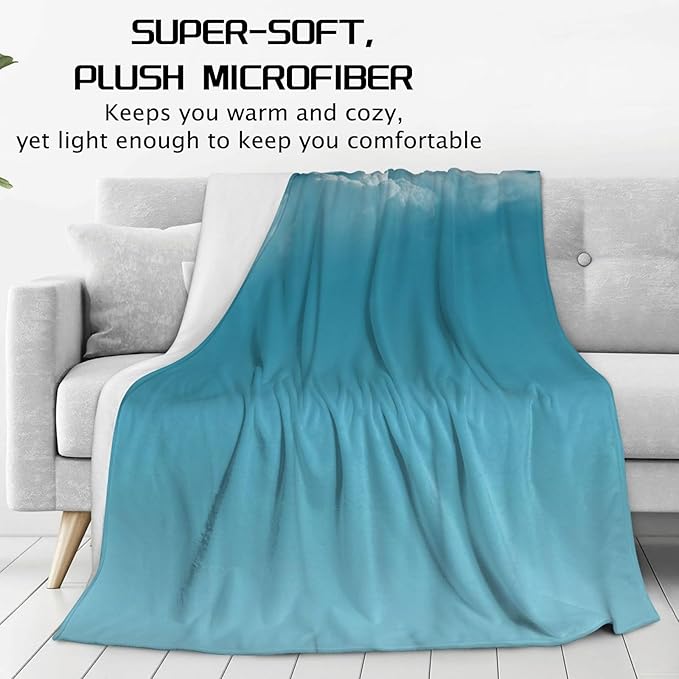 Elephant Painting Blanket, Colorful Elephant Flannel Throw Blankets,Soft Warm Lightweight Cozy Plush Animal Throws for Bedroom Sofa Office Home Decor Gifts for Women Kids 80"x60"