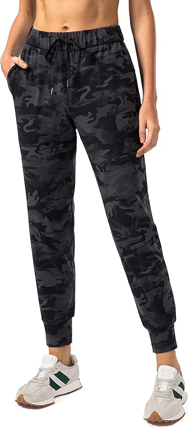 SANTINY Women's Joggers Pants Pockets Drawstring Running Sweatpants for Women Lounge Workout Jogging