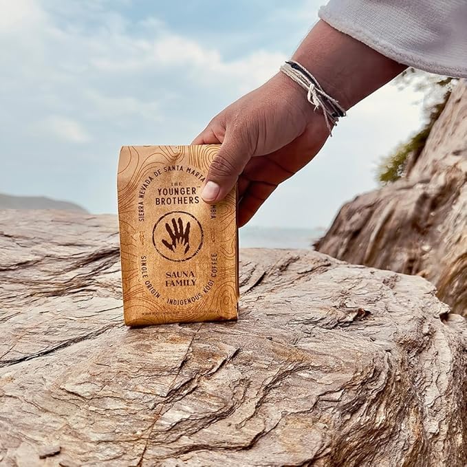 The Younger Brothers Trading Co. Kogi Coffee | Indigenous Wild Grown Whole Bean | Ethically Sourced Single Origin Colombian Coffee | Kogi Sauna Family Medium Roast (12 Ounce (Pack of 5))