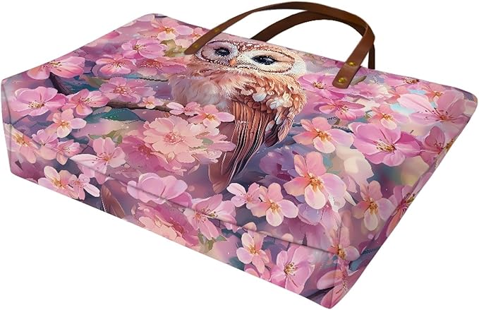 Womens Zip Up Tote Handbag Daisy Print Large Capacity Tote Purse Handbag Big Tote Bag Purse For Work Laptop
