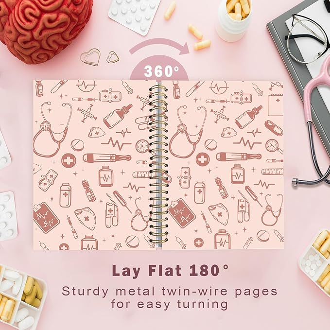 Lacama Nurse Gift, Nurse Notebook Journal, Gifts for Nurses, Christmas Gift, Nursing School Essentials, Notebook for School Office Supplies 5.5x8.3 Inch