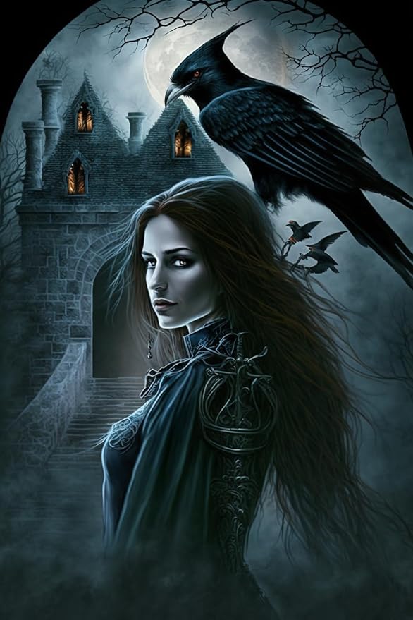 Each Piece is Unique and The 500 Pieces of The Puzzle Family Fun Floor Educational Come Together Perfectly-Raven's Castle Woman