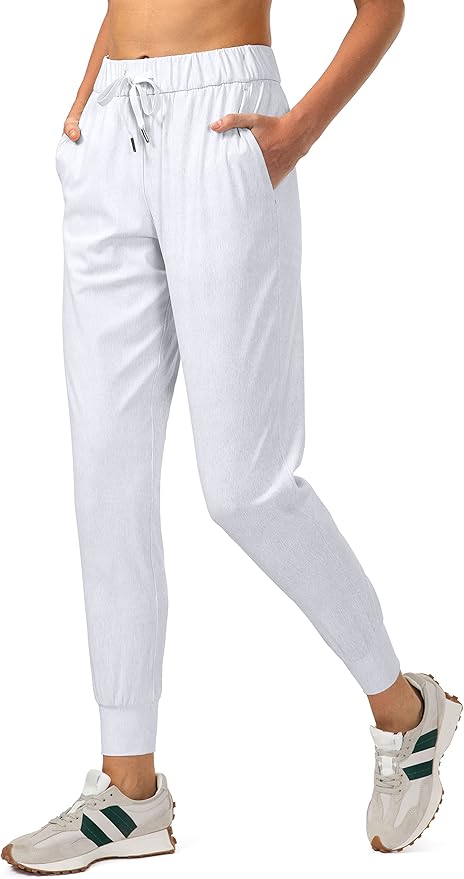 SANTINY Women's Joggers Pants Pockets Drawstring Running Sweatpants for Women Lounge Workout Jogging