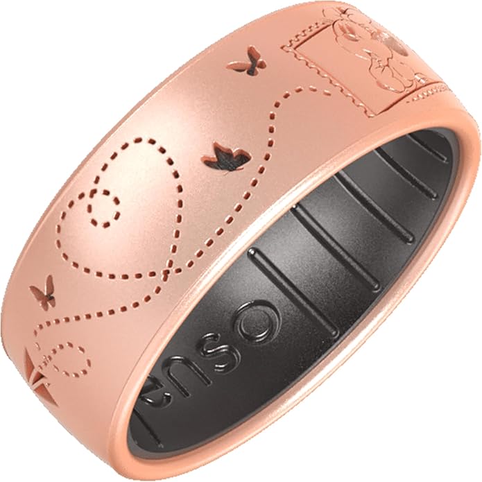 Enso Rings Etched Disney Collection - Mickey & Minnie Classic Dualtone Silicone Ring