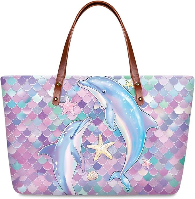 Womens Zip Up Tote Handbag Daisy Print Large Capacity Tote Purse Handbag Big Tote Bag Purse For Work Laptop