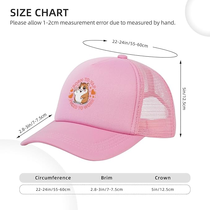 Born to yap Forced to Work Hat Funny Trucker Hats for MenBaseball Hat Birthday Gifts