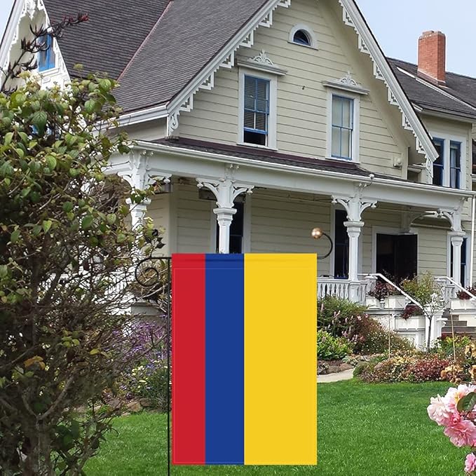 Colombia Flag Colombian Flag, Small Colombian Garden Flags for Yard Patio Porch Independence Day Patriotic Festival Outdoor Decorations