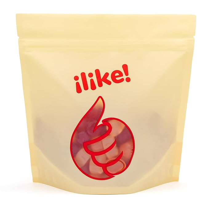 Tropical Fruit Jelly Candy Mix 1-Pound Bag | Vegan Gummies with Real Fruit Puree | Assorted Flavors | Gelatin Free Plant Based Texture | No Artificial Colors and Flavors | Dye Free Candy