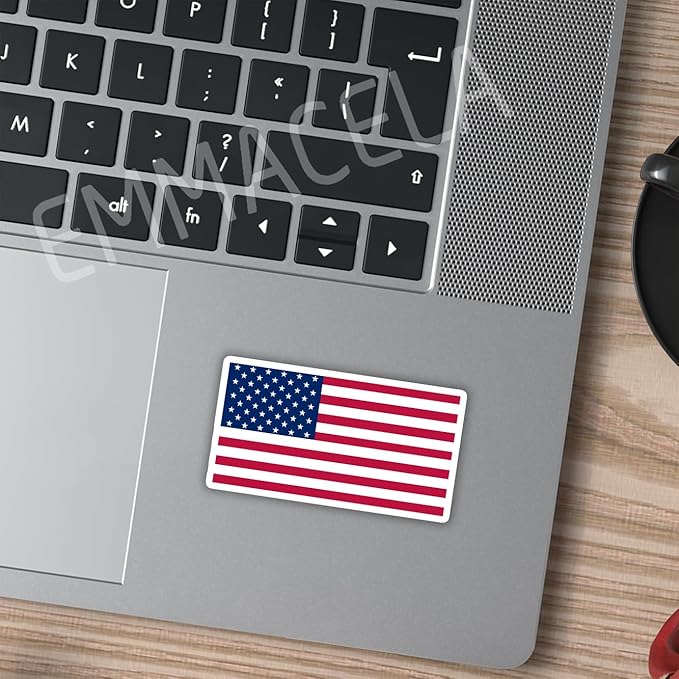 (3PCS) America Flag stickers, Countries Flag Stickers - Waterproof Vinyl Decals For Laptops, Tumblers, Water Bottles, Books, Scrapbooks, Size 3 x 1.7 Inch