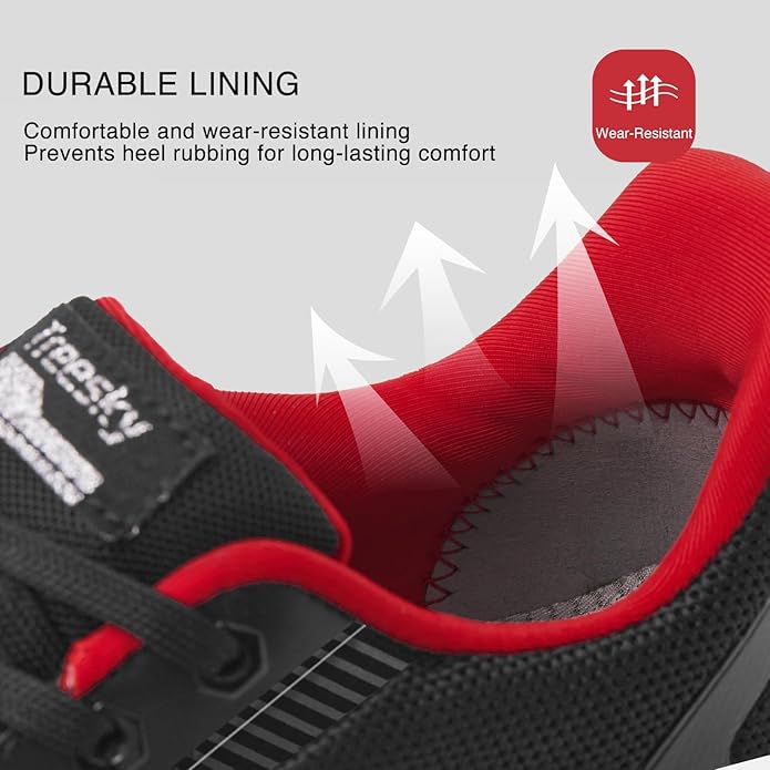 Treesky Non Slip Work Shoes for Women in Food Service - Slip Resistant, Comfortable & Lightweight Sneakers, Suitable for Restaurant, Kitchen & Nursing Crews