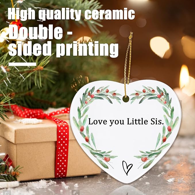 Gifts for Sister, Jocidea Sister Keepsake Ornament Sister Gifts from Sister Thinking of You Gifts for Sister Birthday Gifts for Sister Xmas Gifts for Sister - Sister Gifts for Women