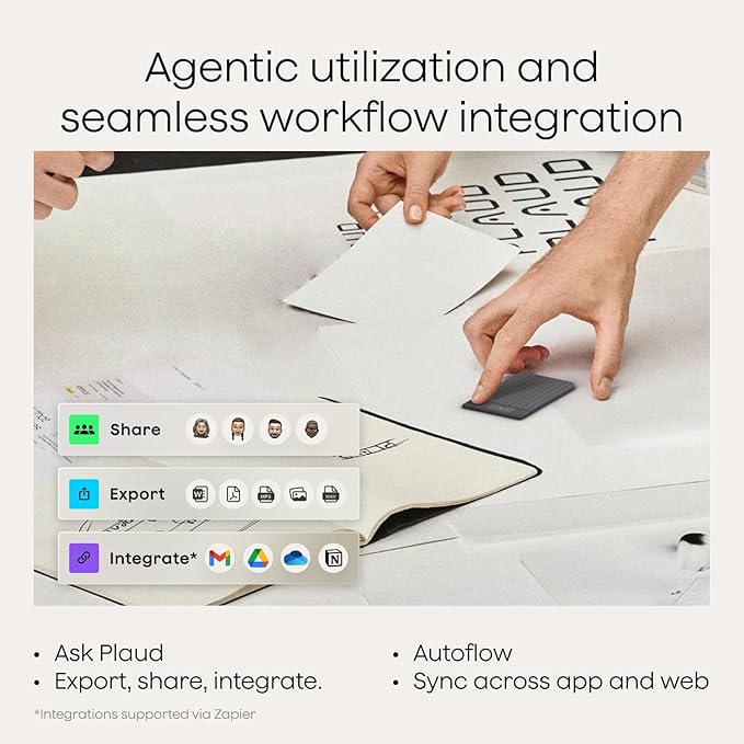 Plaud Note Pro AI Voice Recorder, Transcribe & Summarize with AI, App Control, Note Taker for Meetings & Calls, Supports 112 Languages, Ultra-Slim w/InstantView Display, Case Included, Black