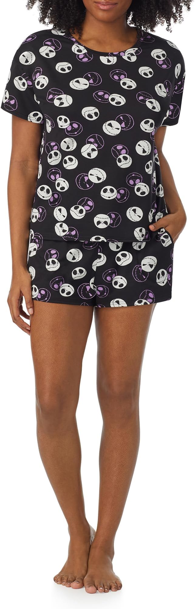 Richard Leeds International Womens Pajama Sets Disney | Hello Kitty |Snoopy Soft Stretch 2 Piece Short Lounge Sets for Women