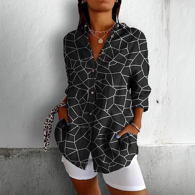 Fashion Summer Shirts Oversized V Neck Basic Vintage Floral Graphic Dressy Button Down Stylish Hawaiian Holiday Outfits