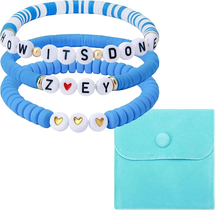 J6&H6 3 Pcs KPop Merch Bracelets Set, K-Pop Stuff Fans Cosplay Merchandise Gifts Outfit Costume Accessories Friendship Jewelry for Birthday Christmas Stocking Stuffers Party Favors