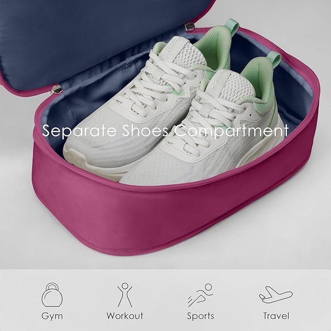 Gym Backpack for Women Men, Lightweight Gym Bag with Shoe Compartment, Waterproof Workout Backpack with Wet Pocket