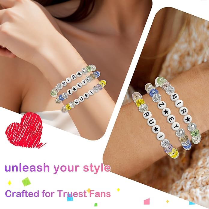 Annymall Korea-Pop Inspired Merch toys Bracelets Sets for Women, Korea-Pop Bracelet Friendship Jewelry, for Huntrix Merchandise for Rumi Mira Zoey Fans Christmas Gifts Cosplay Outfits Decor