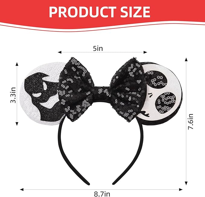 Eisyaa Mouse Ears Bow Headbands