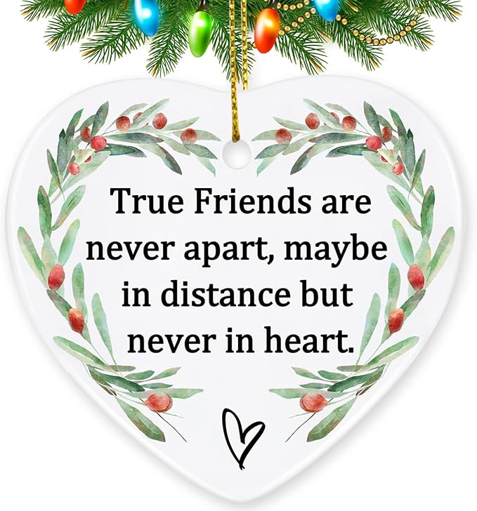 Thinking of You Gifts for Friends, Jocidea Friendship Ornaments Birthday Gifts for Friend Female Friendship Gifts for Women Gifts for Women Frined Bridesmaid Gifts - Friend Xmas Gifts